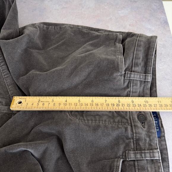 Talbots Pants Women's 10 Gray Corduroy Simply Flattering 5-Pocket Straight Leg - Picture 6 of 9